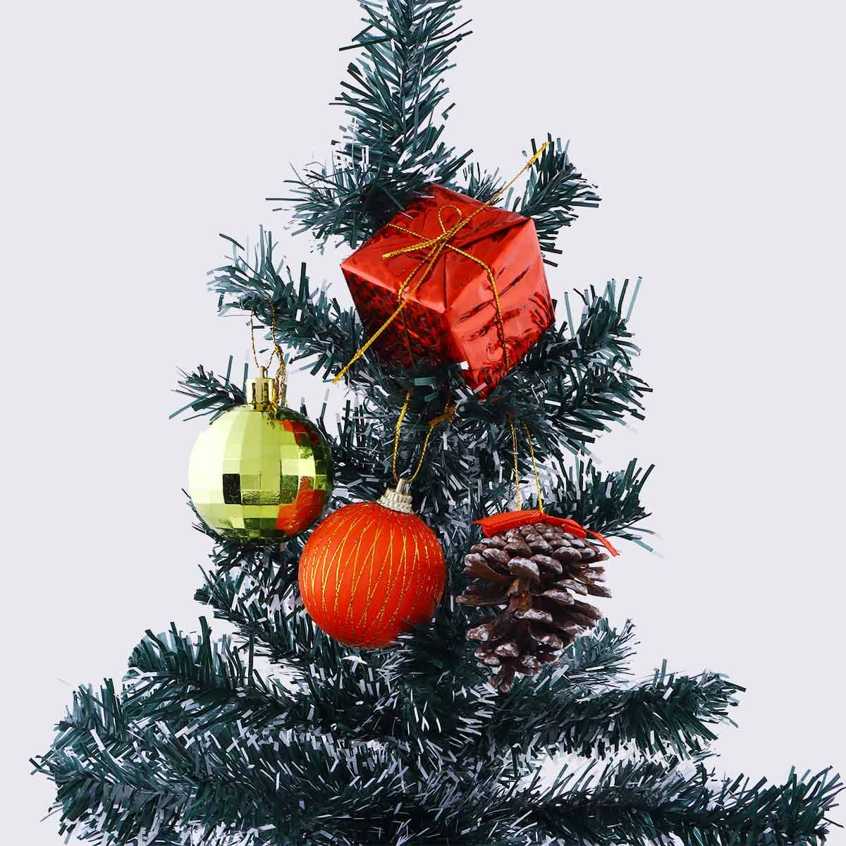 Christmas Decoration Bauble Red & Gold