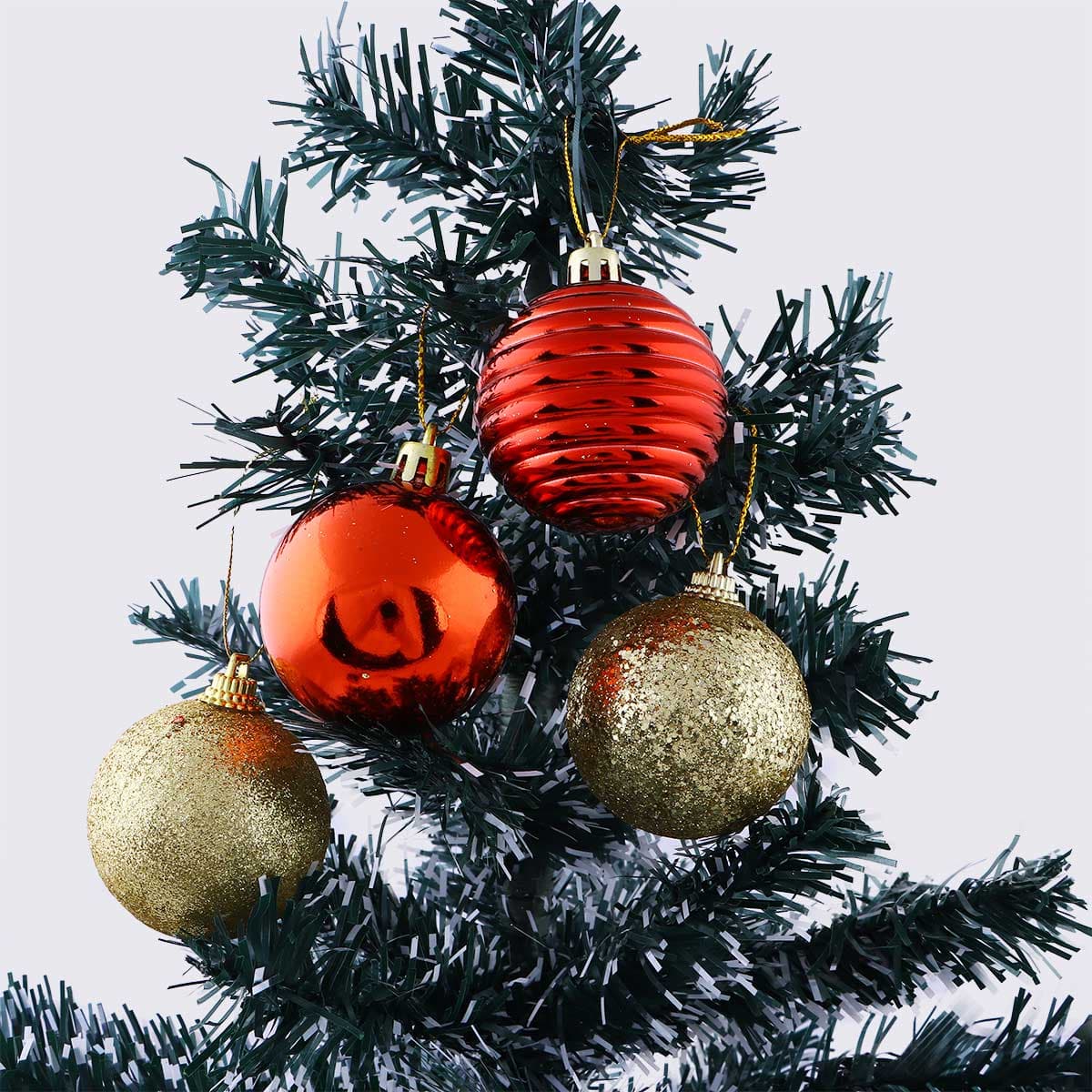 Christmas Decoration Bauble Red & Gold