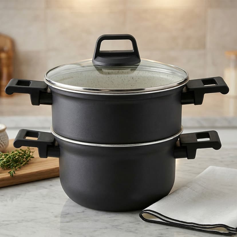 Steamer 22cm Granite