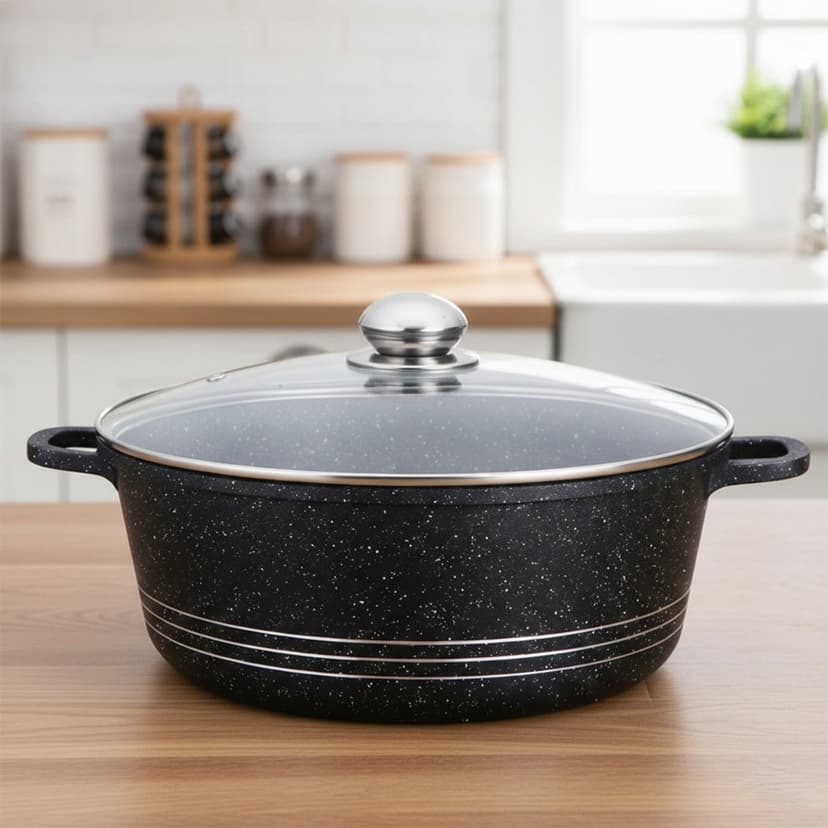 Non-Stick Casserole with Glass Lid 500ml