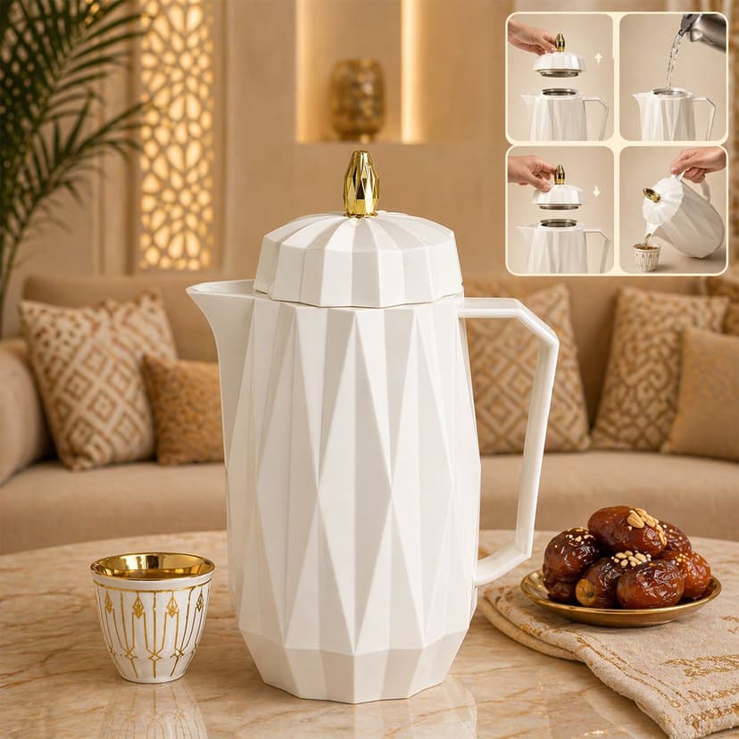 Plastic Body Flask 1L