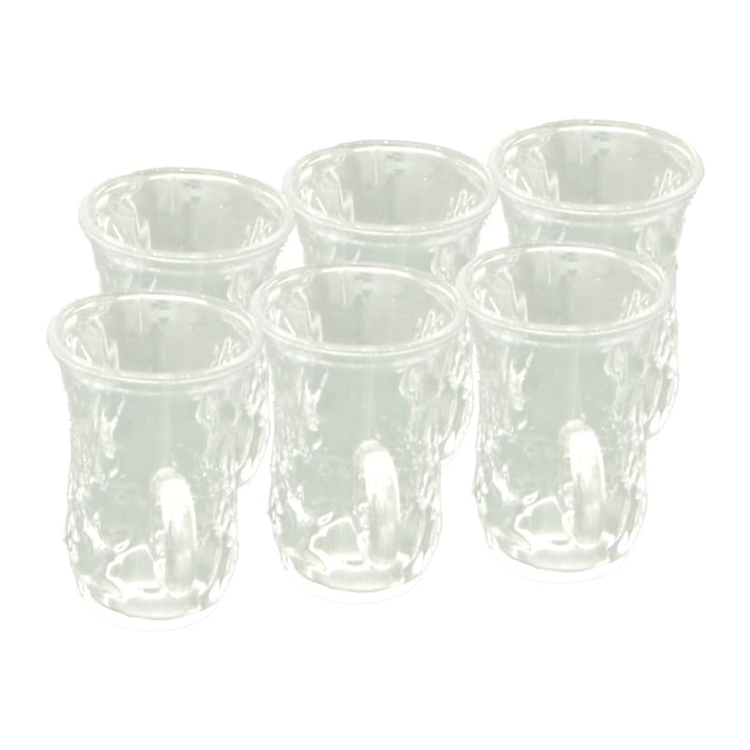 Plain Glass Istikan Set 6 Piece