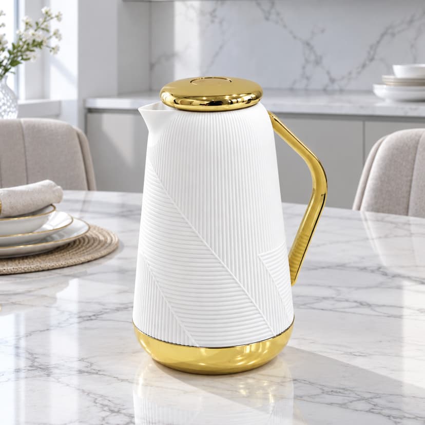 Plastic Flask Assorted Grey White Beige