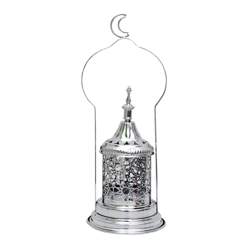 Silver Light-Up Lantern