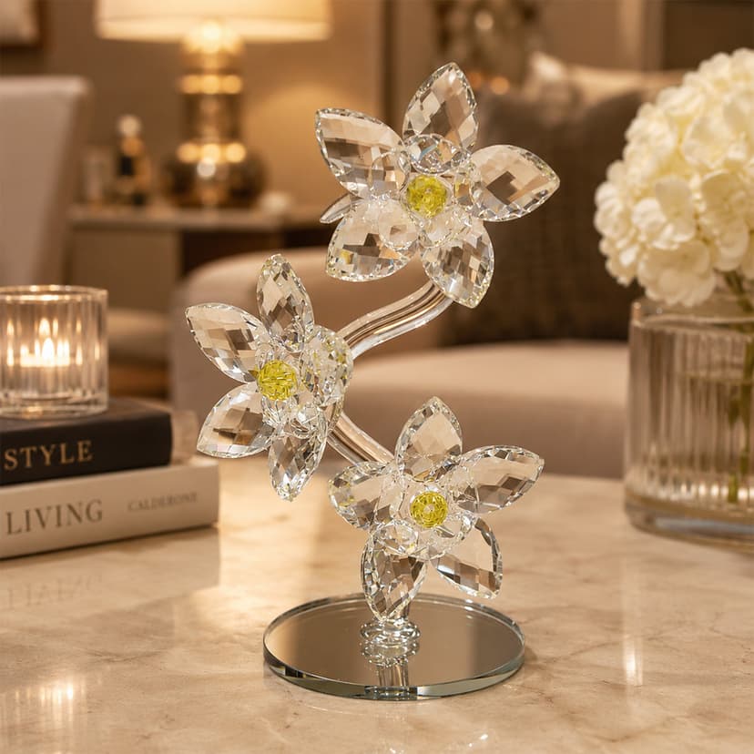 Crystal Flower Ornament