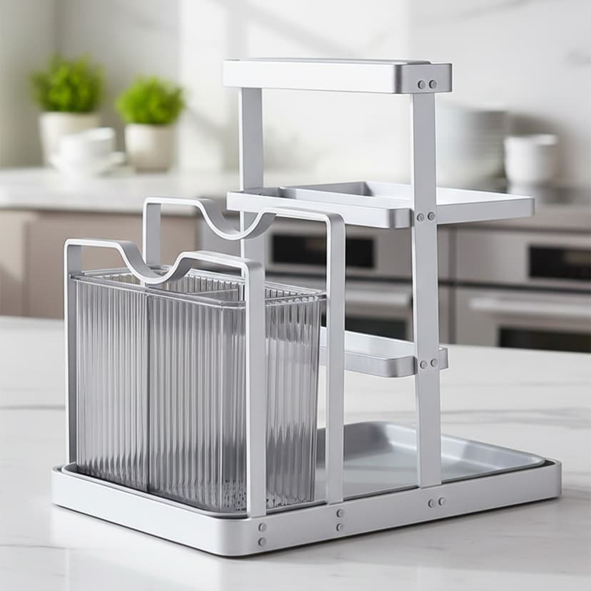 Metal Kitchen Organizer Rack