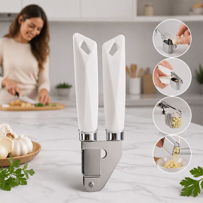 Garlic Press Plastic Handle