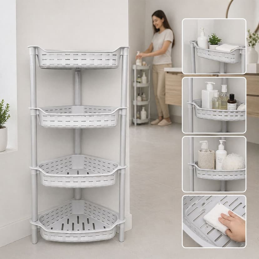 Corner Vegetable Rack 4 Layer