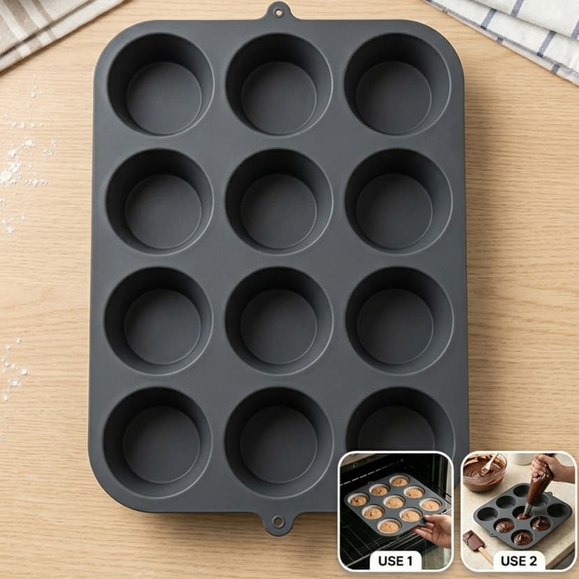 Grey Silicone Cake Mould