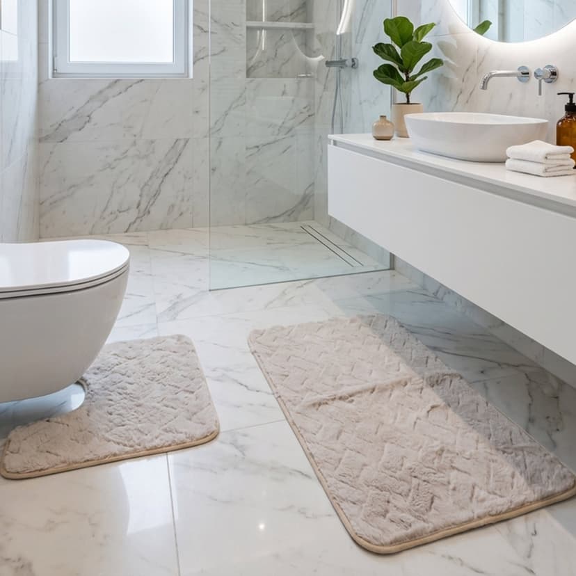 Bath Mat Set 2pcs