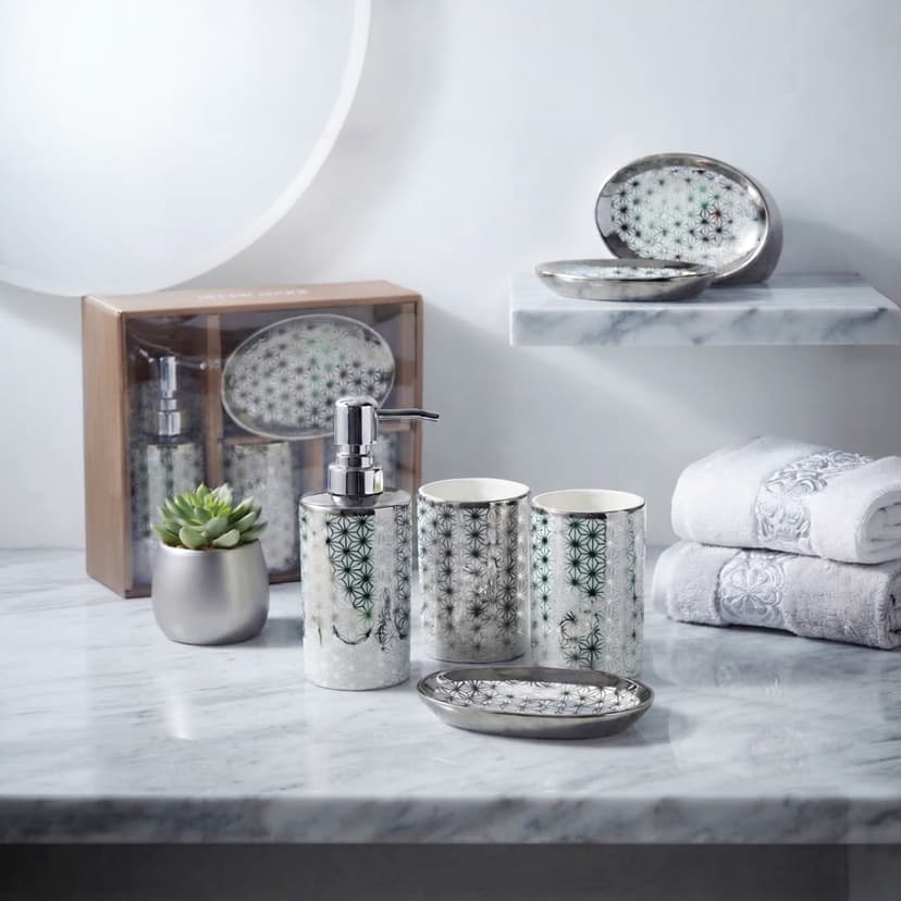Bathroom Accessory Set 4 piece