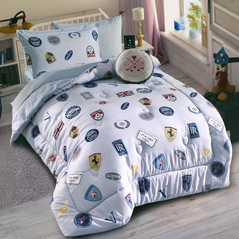 Microfiber Printed Comforter Set 4 Piece