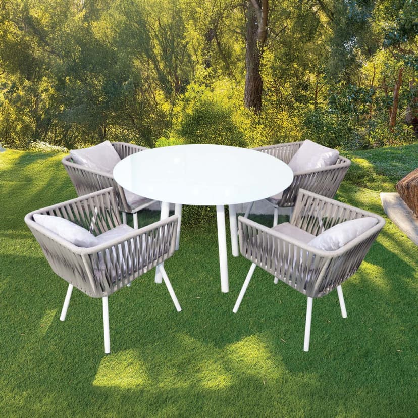 Bamboo Dining Table Set