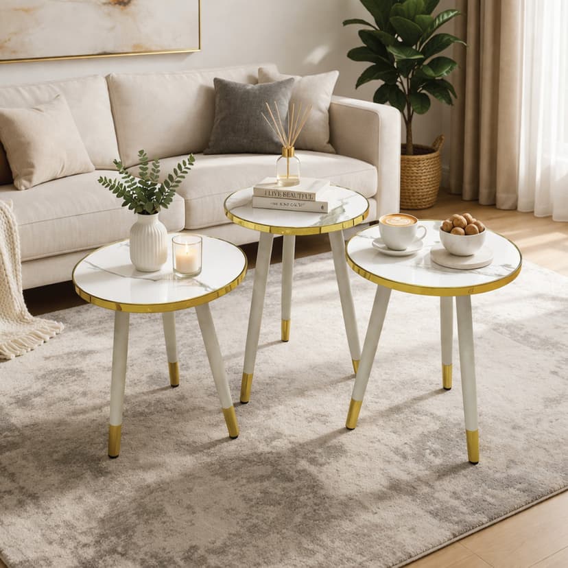 Modern Nesting Table Set 3 Piece