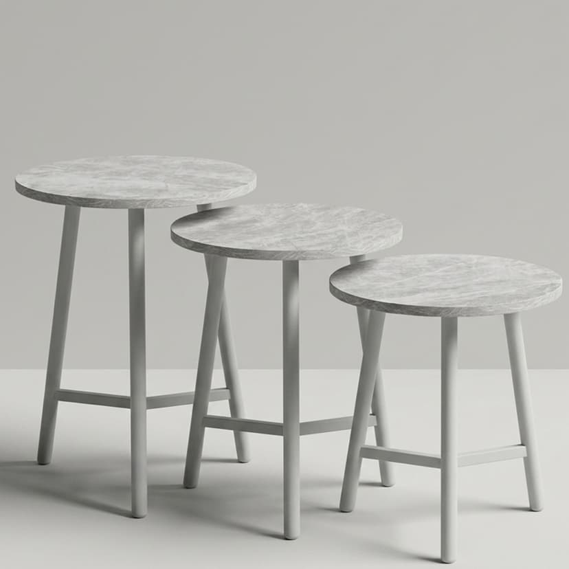 Modern Nest Table 3 Piece