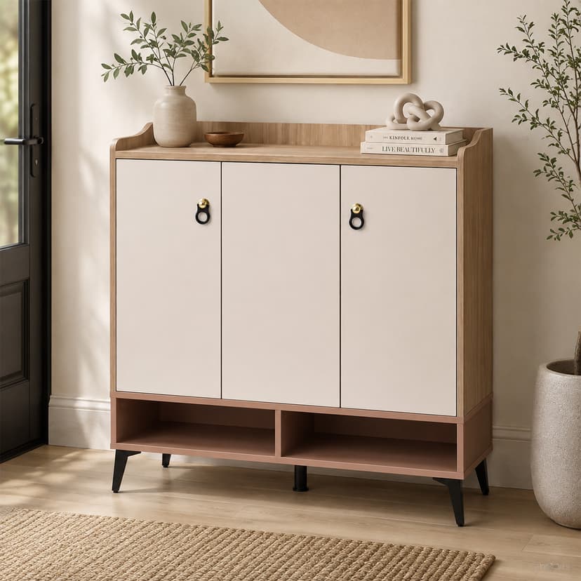 Modern Shoe Cabinet 3 Door