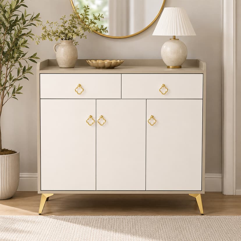 Modern 3-Door Shoes Cabinet