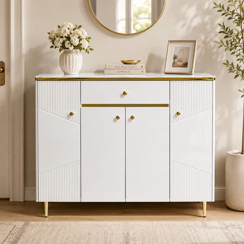 Modern Shoe Cabinet 4 Door