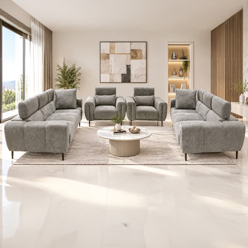 Tuxedo Royal Fabric Sofa Modern