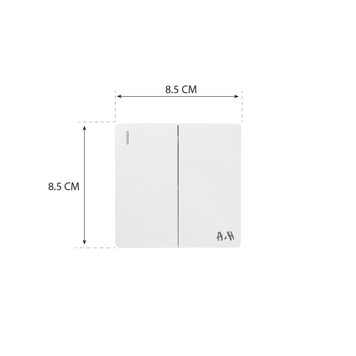 2Gang 1Way Plate Switch 10Y
