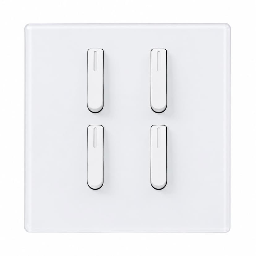 4 Gang 1 Way Plate Switch