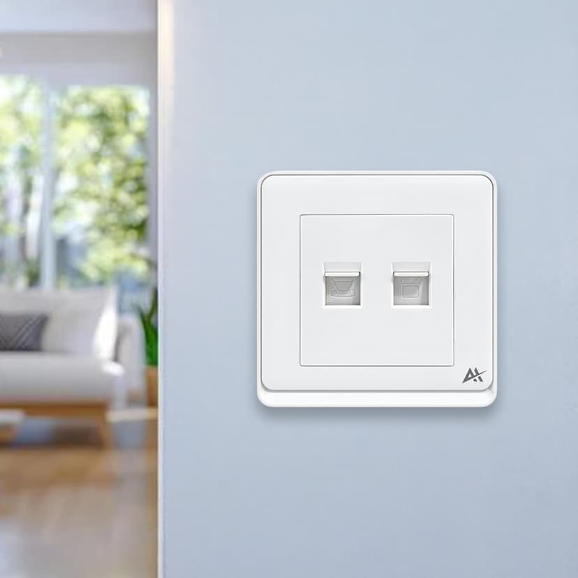 Dual Port Switch White