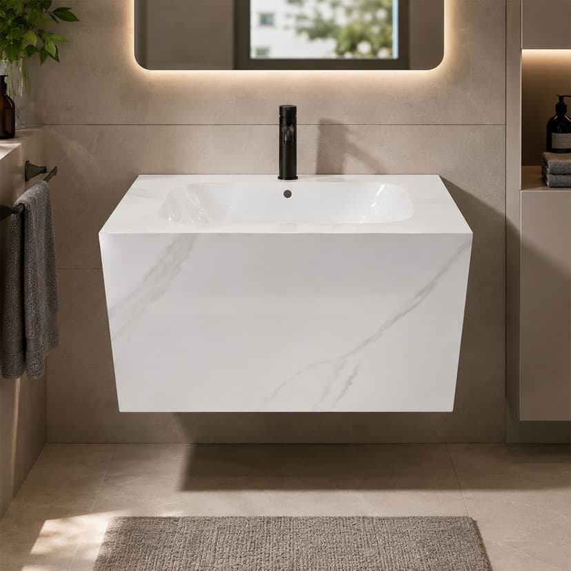 Single Marble Basin