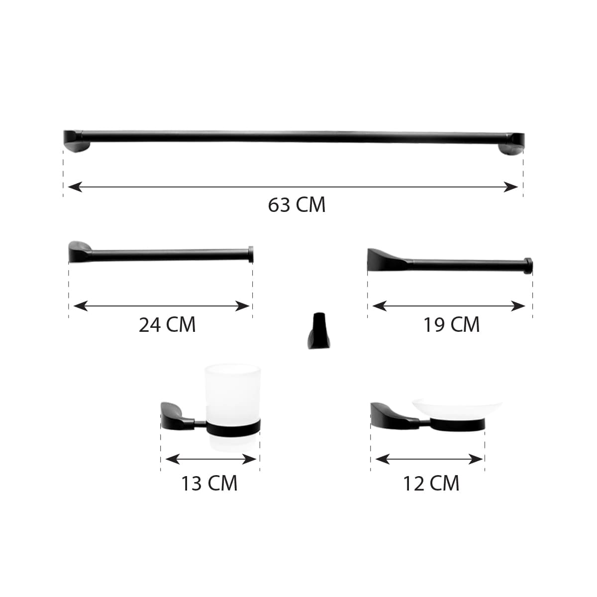 6Pcs Bathroom Set