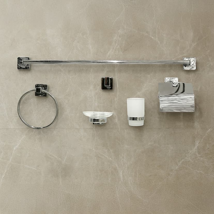 Commercial Bathroom Accessory Set 6 Piece