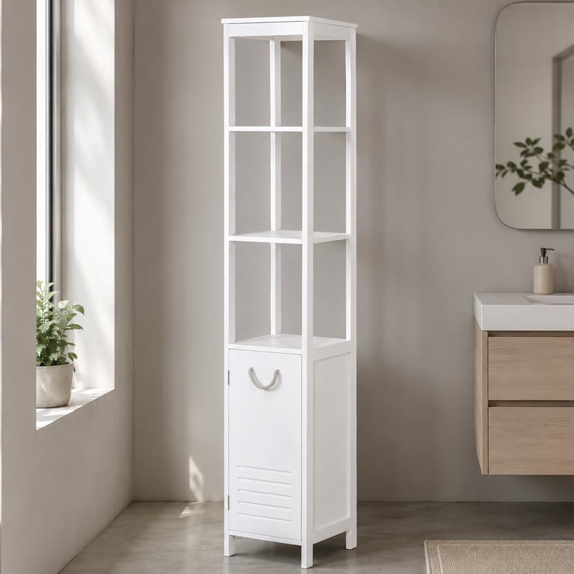 Bathroom Standing Shelf Bamboo