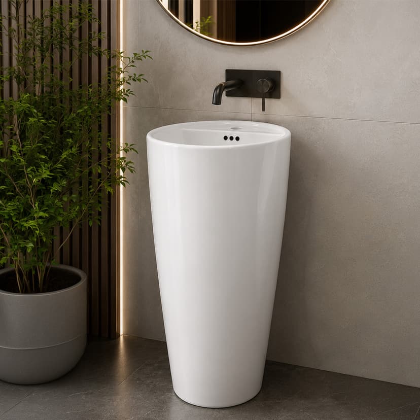 Freestanding Basin White