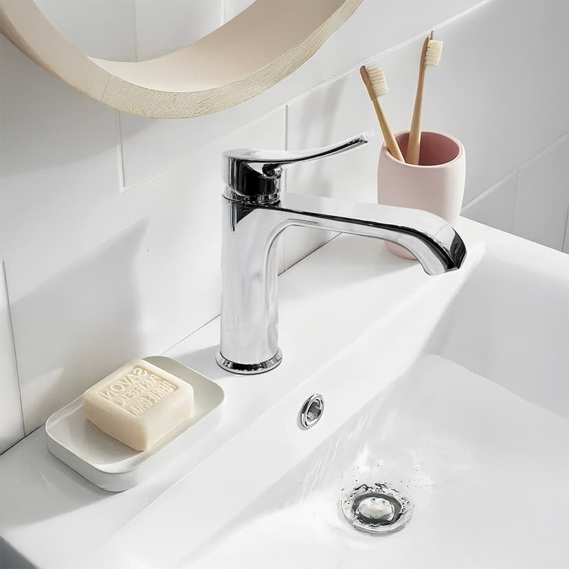 Chrome Modern Brass Basin Mixer
