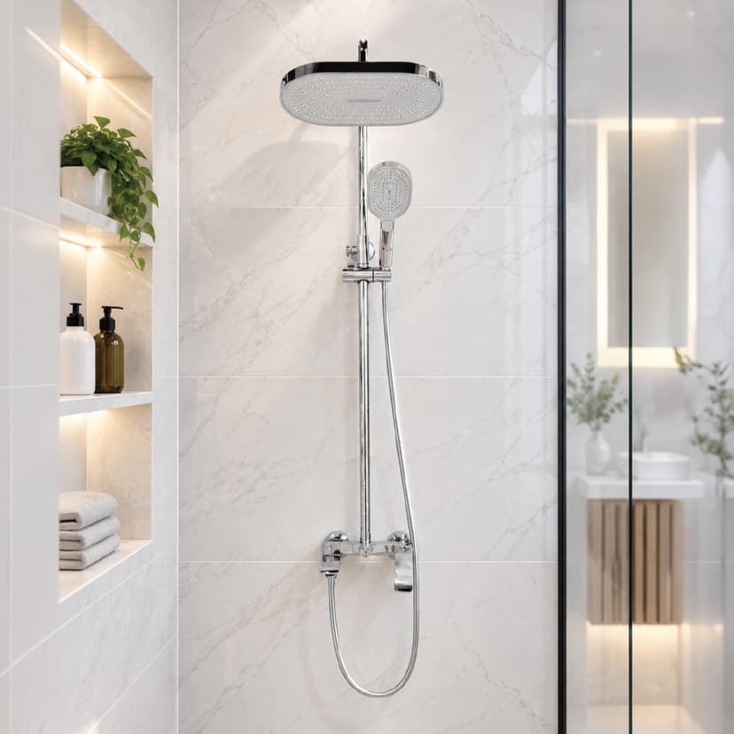 Brass Modern Shower Column