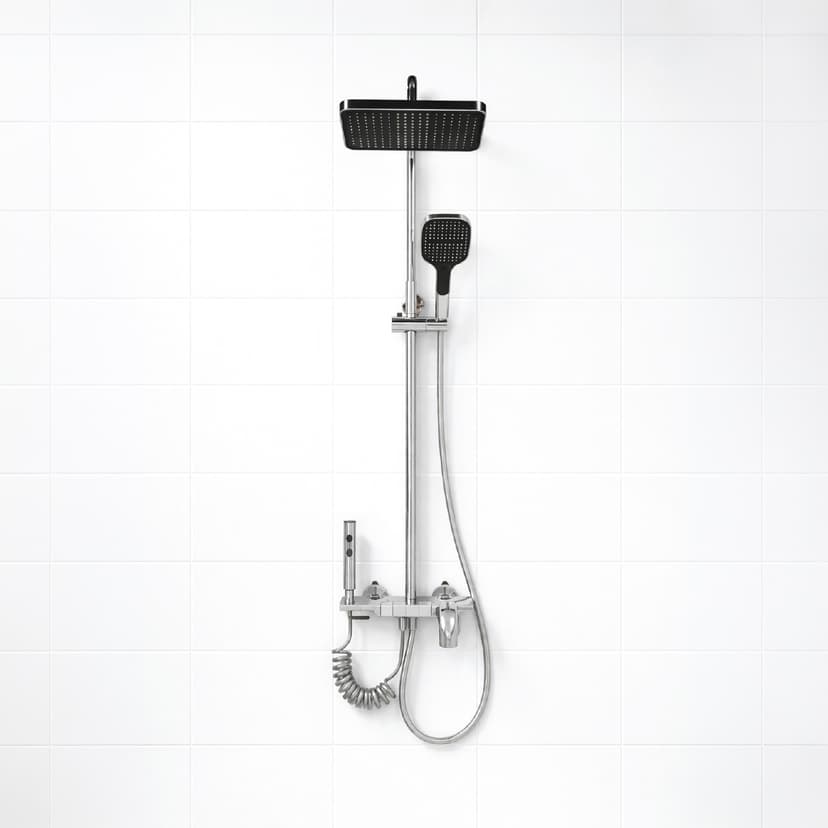 Brass Shower Column Chrome