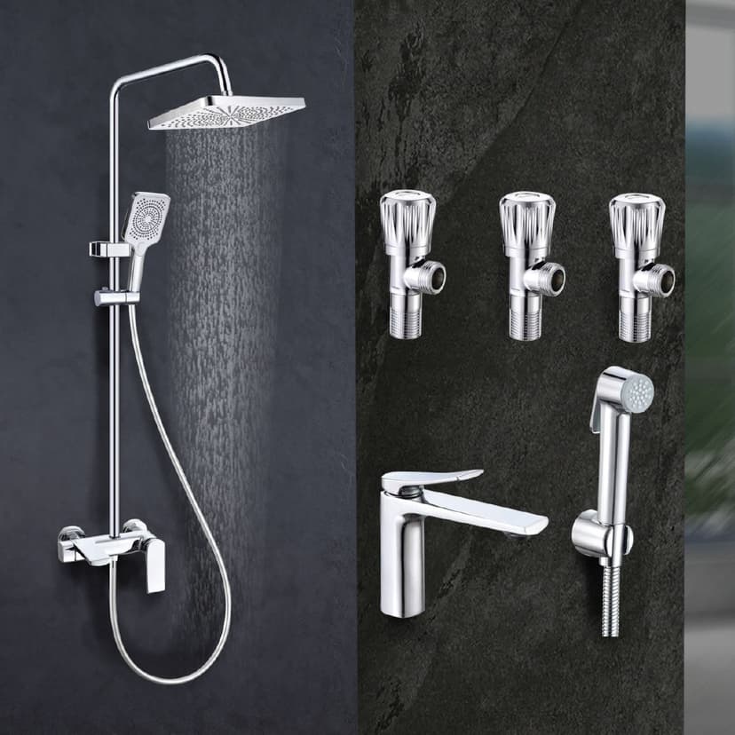 Bathroom Mixer Set 5pcs