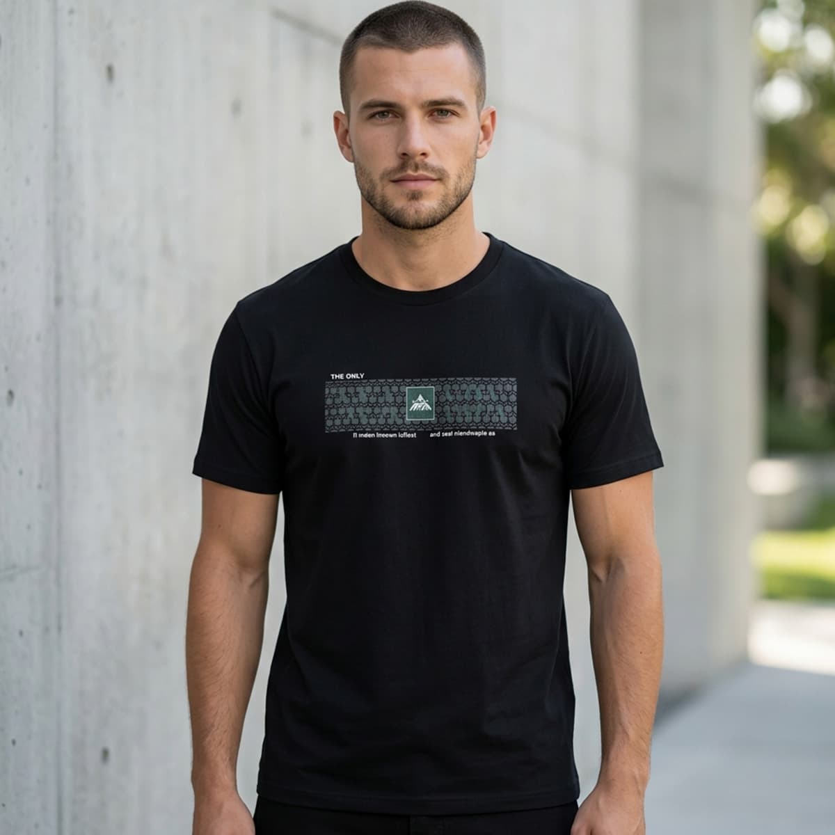 Men Plain Round Neck T-Shirt