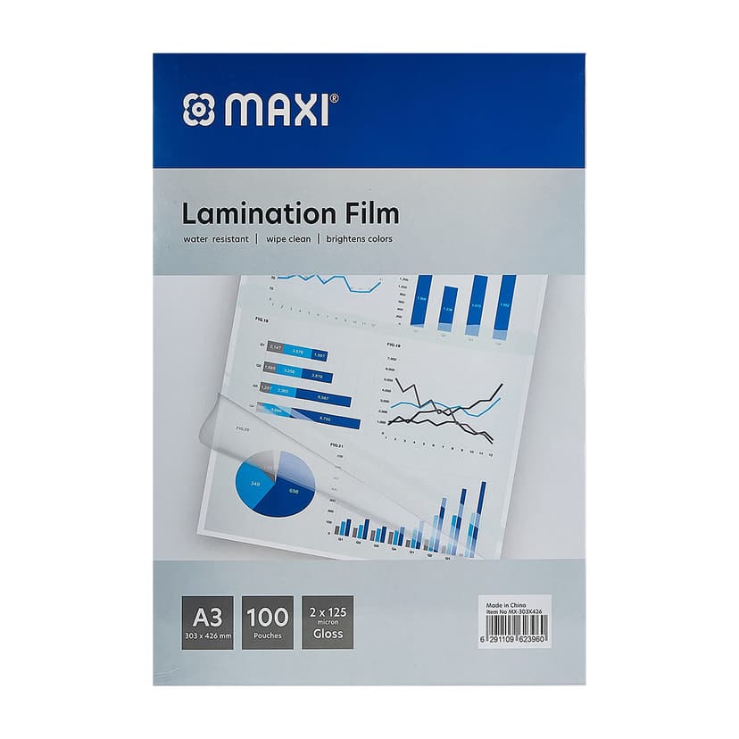 Maxi Laminating Pouch 125 Micron 100 Piece