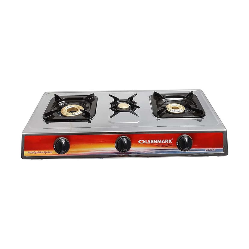Olsenmark Stainless Steel Double Burner