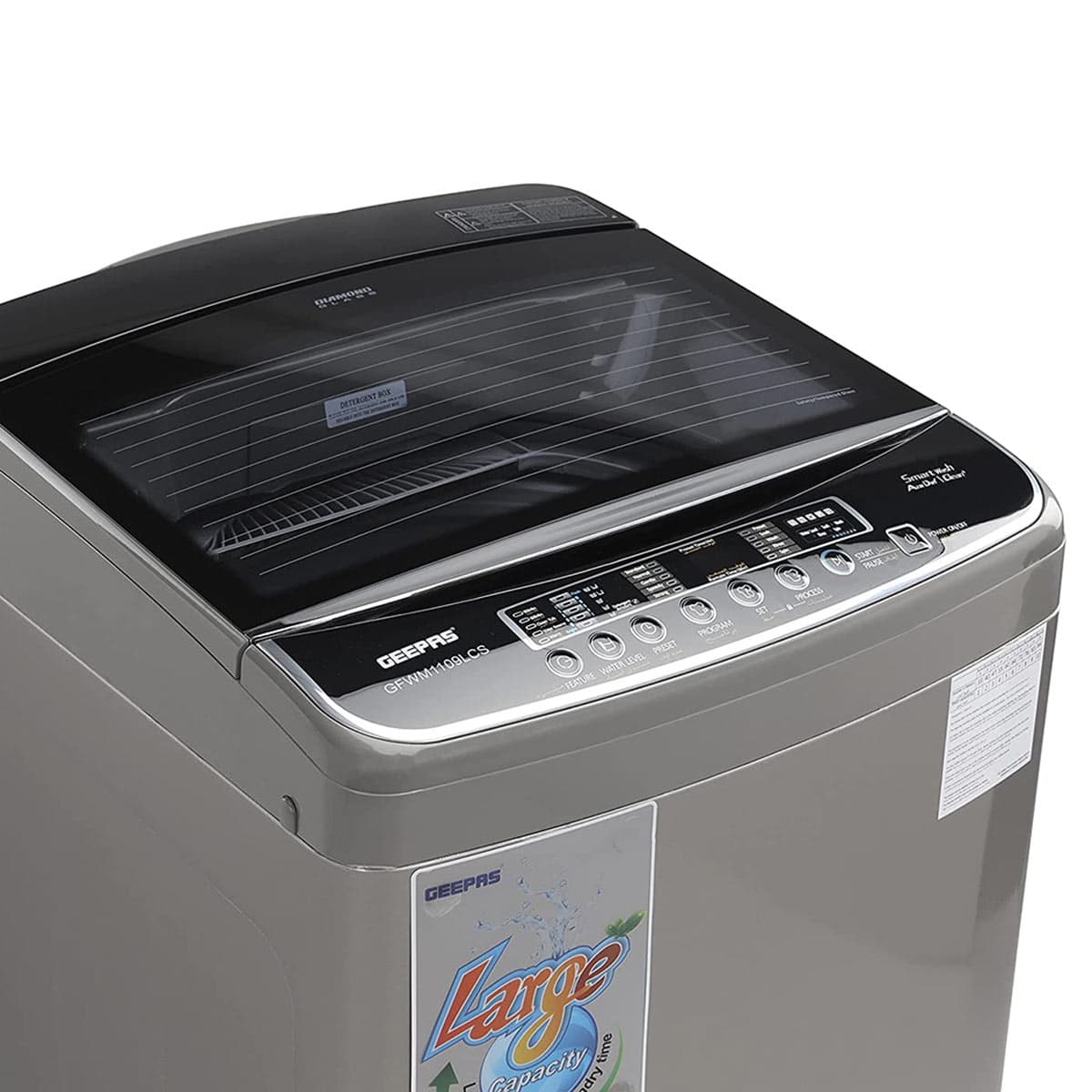 Geepas Top Load Washing Machine 10Kg -GFWM1109LCS