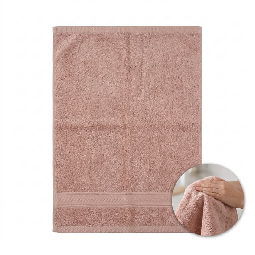 Plain Wash Cloth 33x33 Rose