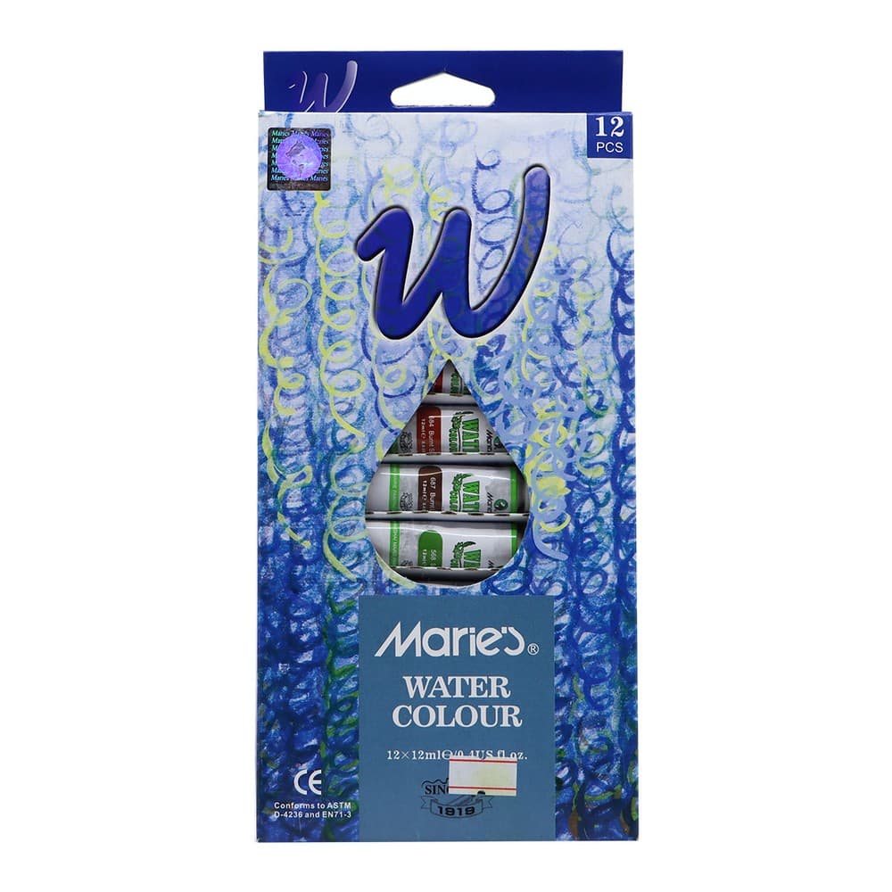 M Water Colour Set 12Mlx12Col.
