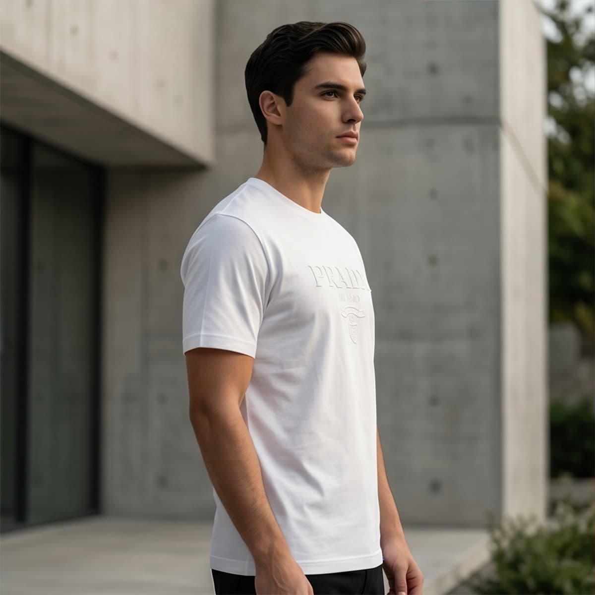 Printed Round Neck T-Shirt Short Sleeve
