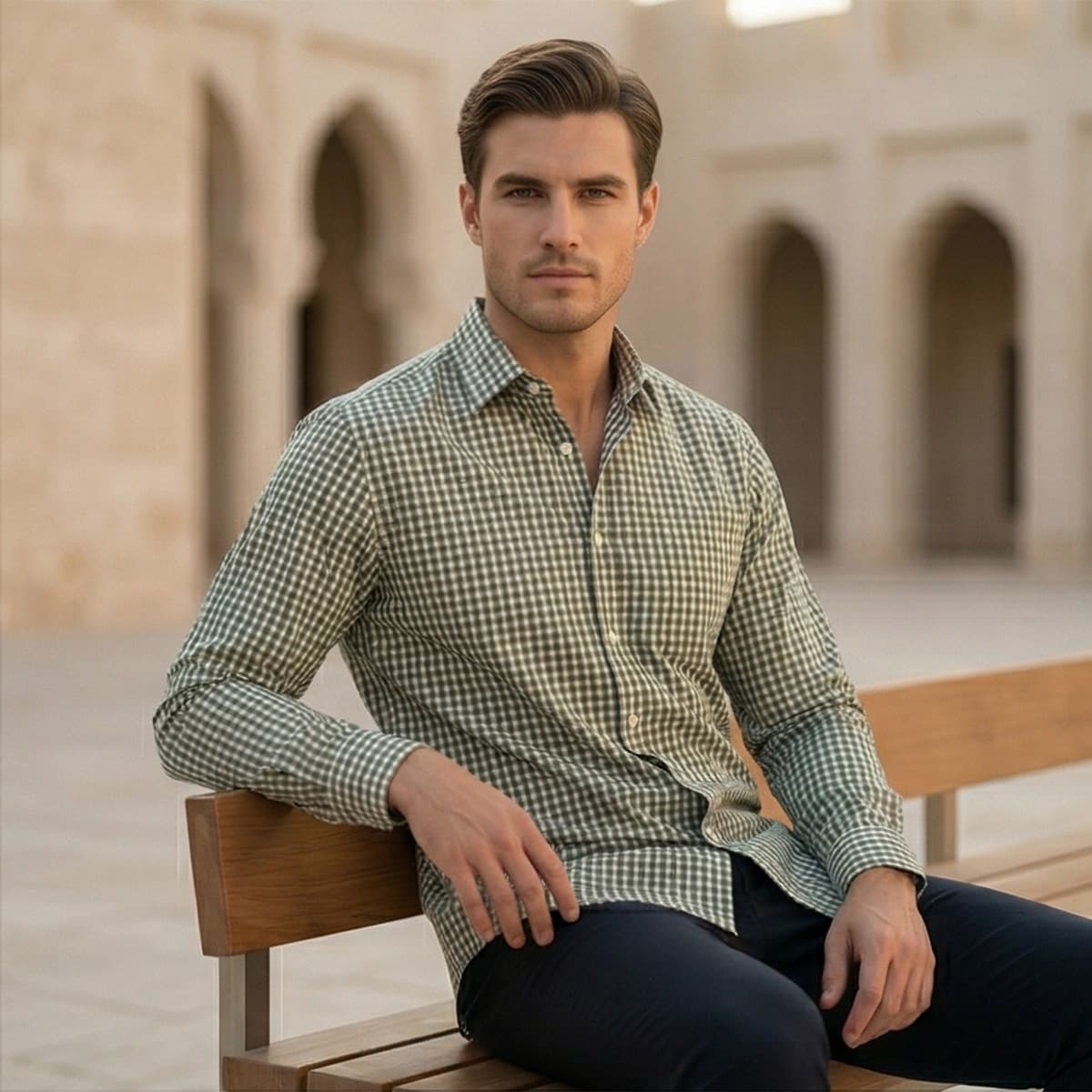Men Printed Formal Shirt