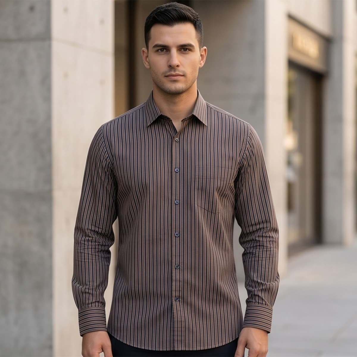 Men Printed Formal Shirt
