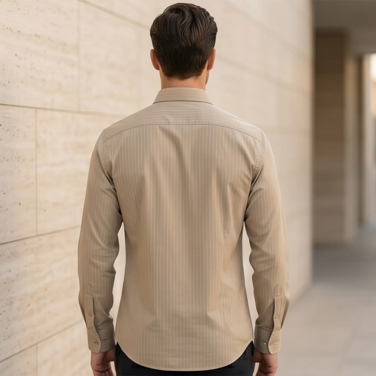 Men Printed Formal Shirt Long Sleeve
