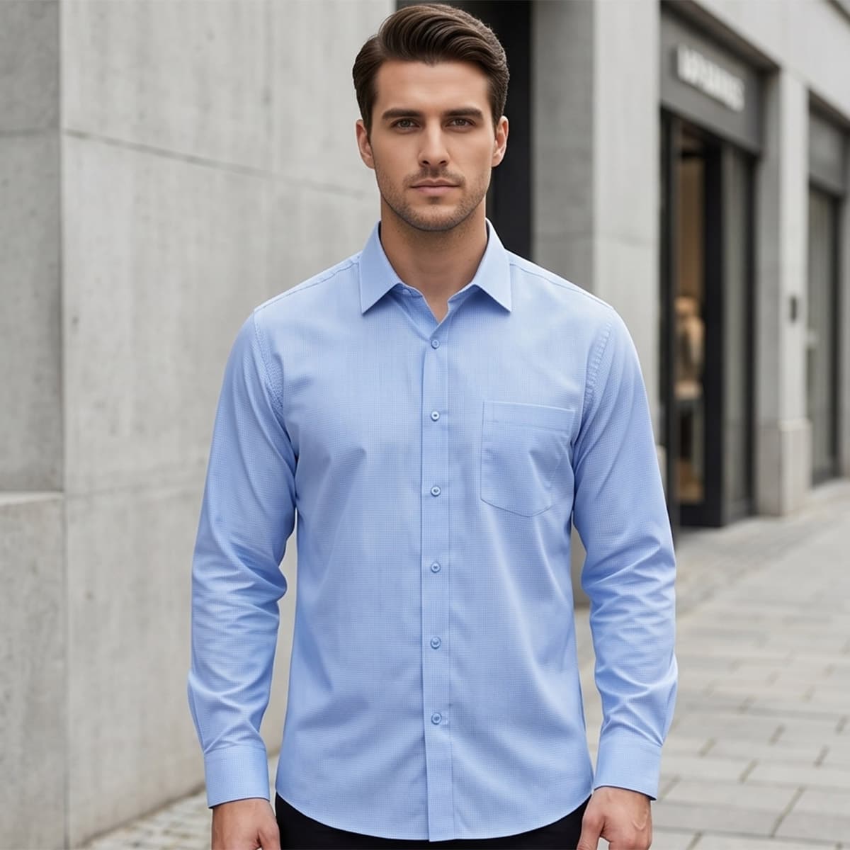 Men Plus Size Formal Shirt