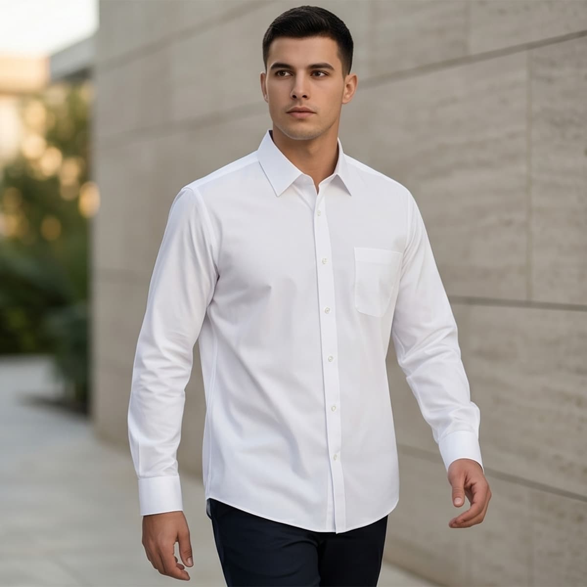 Men Plus Size Formal Shirt
