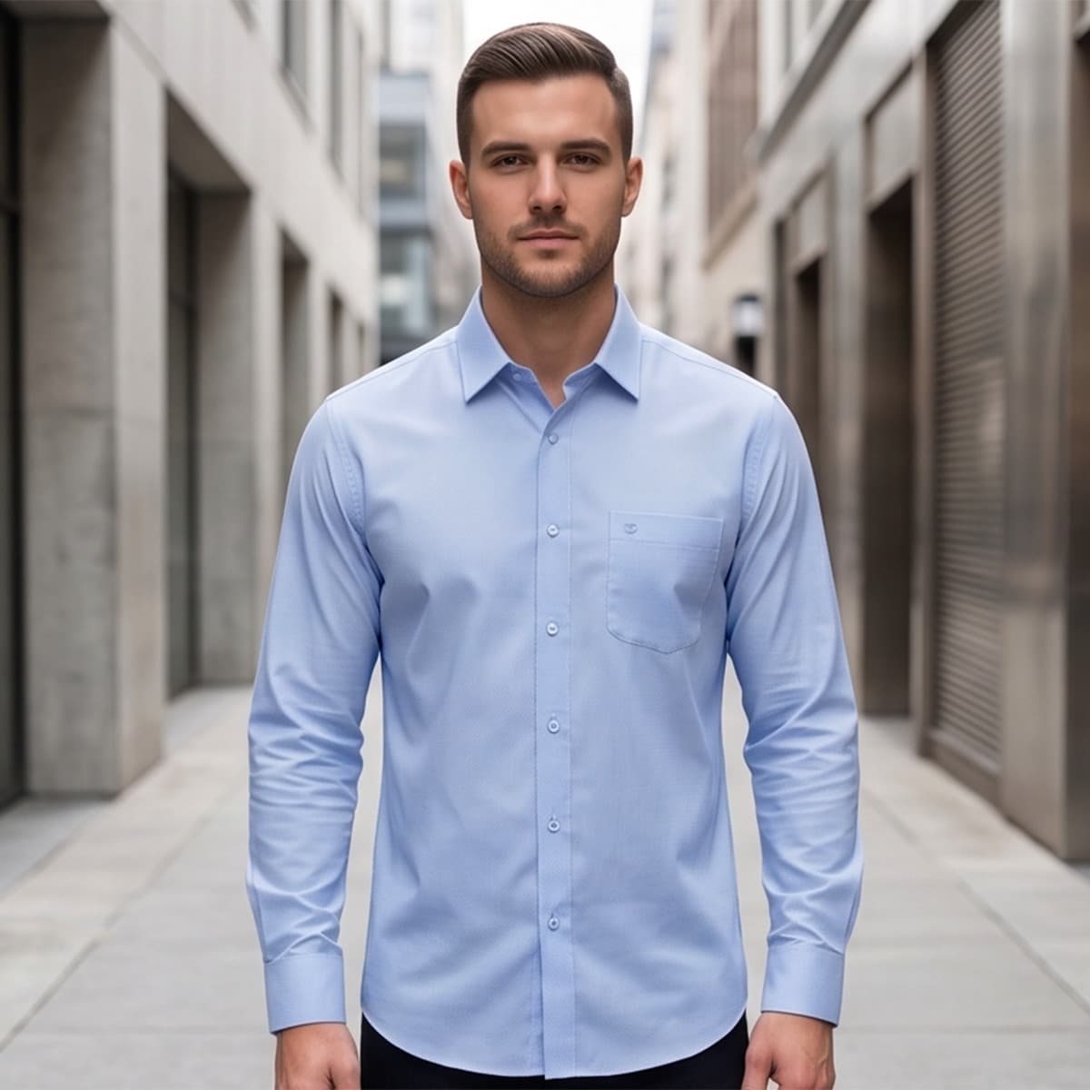 Men Plus Size Formal Shirt