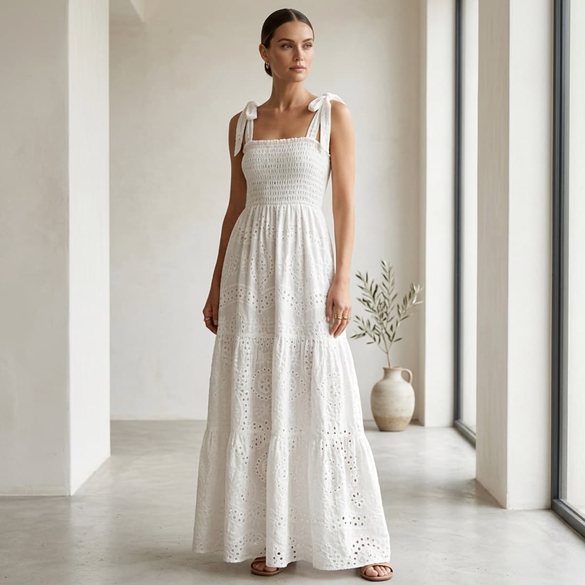 Ladies Casual Long Sleeveless Dress