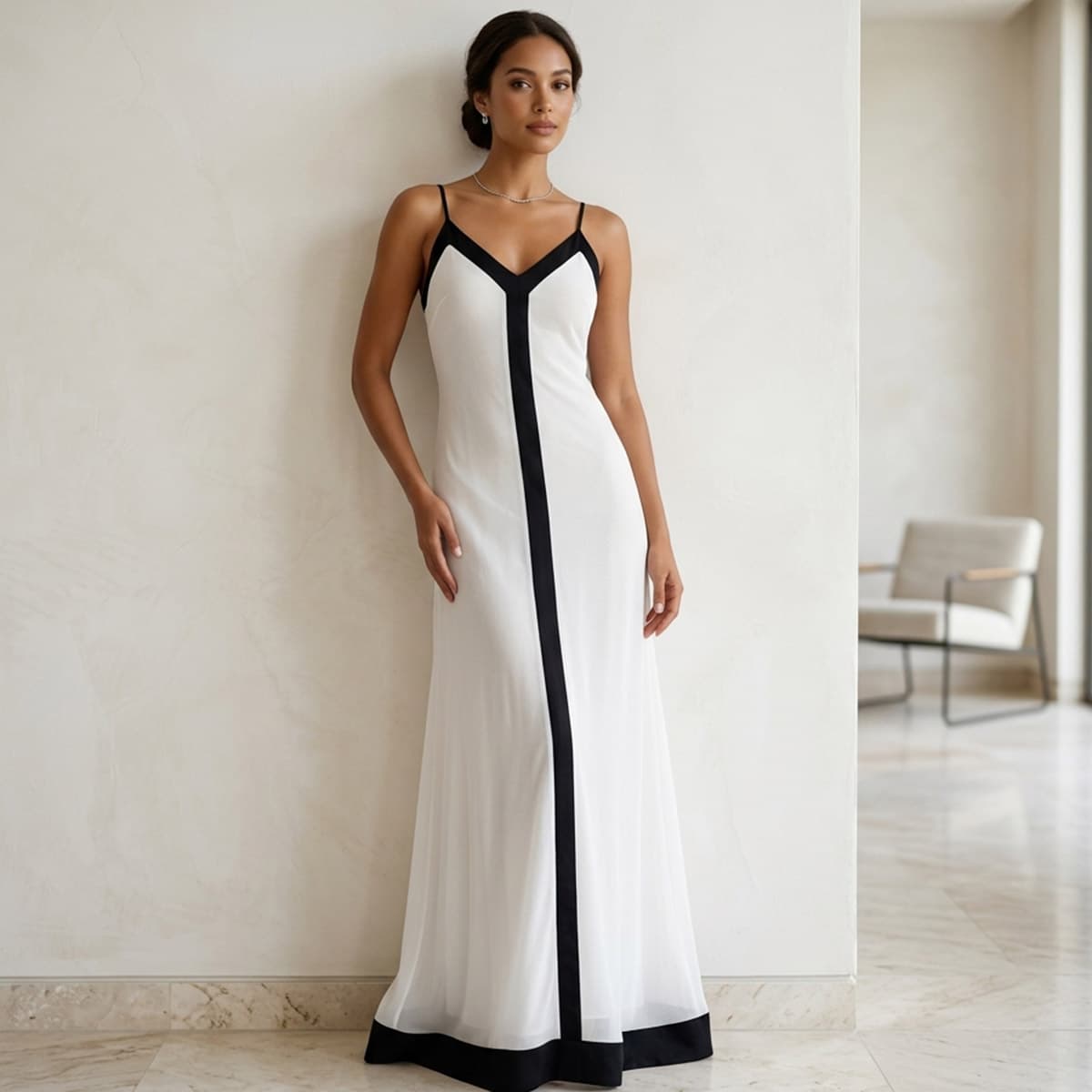 Ladies Long Sleeveless Dress